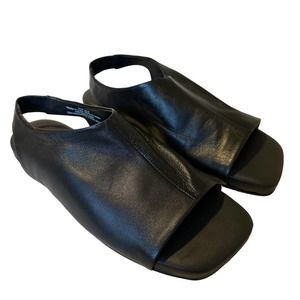 COS Slingback Open Toe Sandal Black Size 8